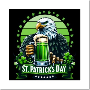 Irish Eagle Pride with beer Posters and Art